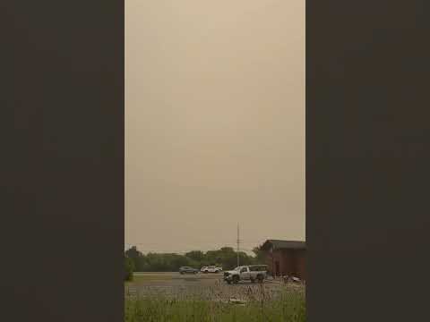Dense Wildfire Smoke Shrouds Sky in Northwest New York
