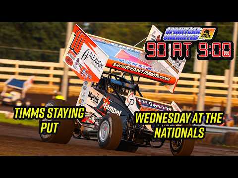 SprintCarUnlimited 90 at 9 for Wednesday, August 12th: Ryan Timms staying put; Nationals Nigh 1 - dirt track racing video image
