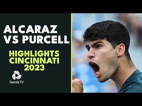 Carlos Alcaraz vs Max Purcell Battle | Cincinnati 2023 Highlights