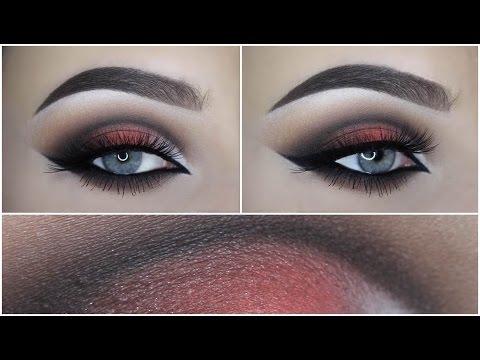 Brown coral cut crease makeup tutorial - UCrfr4PnqvdJO4KrYWg10CJw