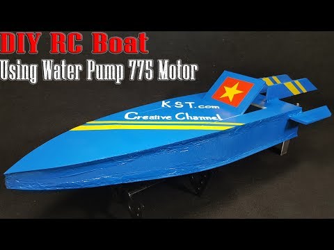 How To Make A RC Boat using Water Pump 775 Motor - UCFwdmgEXDNlEX8AzDYWXQEg