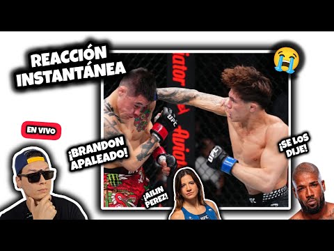 REACCIÓN a KAVANAGH derrotando a BRANDON🥲 todo lo que pasó #UFCMexico 🇲🇽