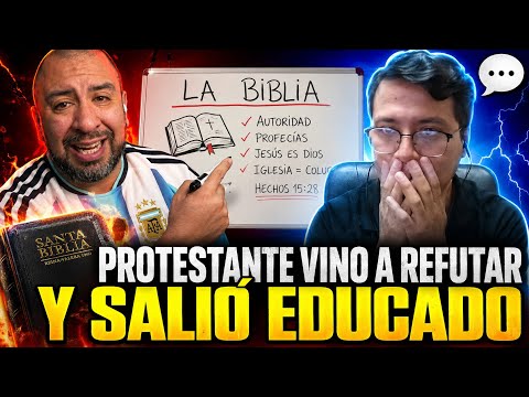Venía por la lana… salió transquilado. Protestante NO SABE QUÉ ES SOLA SCRIPTURA