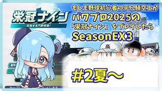 【#パワプロTM3rd】もしも野球初心者の平凡騎空士がパワプロ2025の栄冠ナインをプレイしたら #2年目夏【パワプロ2025】【Vtube