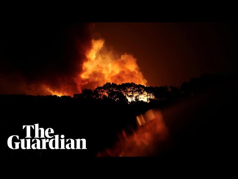 Major wildfire burns thousands of hectares of land in southern Portugal