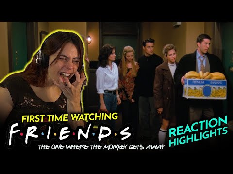 Leia goes bananas for FRIENDS 1x19 "The One Where the Monkey Gets Away" (1994) TV Reaction [Reissue]