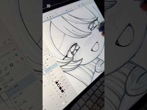漫画のメイキング✒️ #イラスト #イラストメイキング #漫画 #マンガ #メイキング #illust #illustration #manga #making #art #asmr
