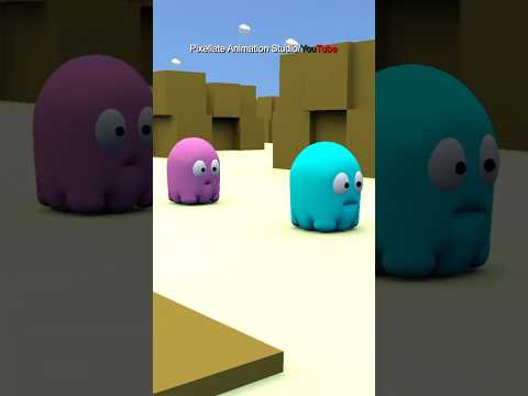 Pac-Man’s Chili Power-Up 🟡 #pacman #pixellate #funny #animation  #3d #memes #cartoon #adventures
