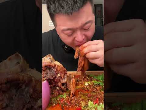 MUKBANG ASMR : Braised Sheep spicy mukbang asmr #shorts
