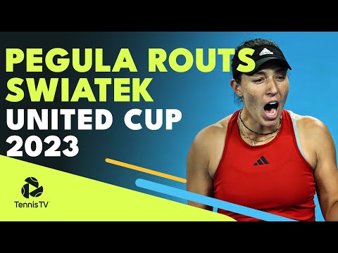 Jessica Pegula Highlights Vs Iga Swiatek | United Cup 2022