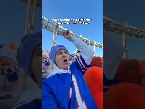 POV: meeting your girlfriend’s parents… 😅🏈 #bills #broncos #nfl #pov #shorts
