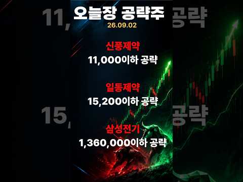오늘장 공략주 &amp; 관심종목 #<strong>주식</strong> #주식투자