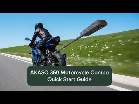 AKASO 360 Motorcycle Combo | Quick Start & Mount Setup Guide