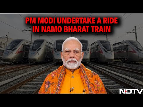PM Modi Undertake A Ride In Namo Bharat Train From Sahibabad Station To New Ashok Nagar