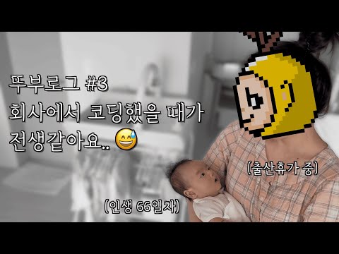 [뚜부로그] #3 판교 여개발자의 출산휴가 라이프✨ (66일차 뚜기 엄마의 하루)