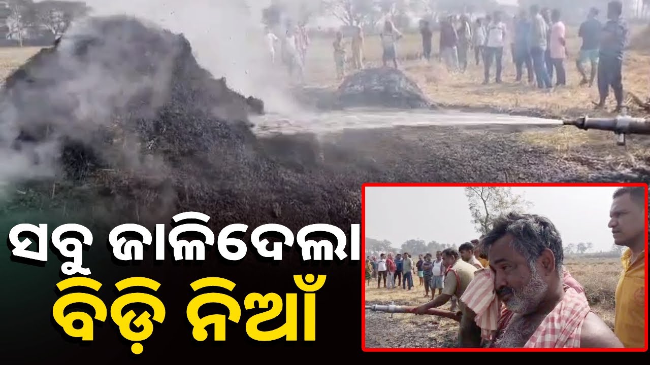 ଛାରଖାର ହୋଇଗଲା ବର୍ଷକର ଦାନା ପାଣି, ଚେତାଶୂନ୍ୟ ହୋଇ ପଡିଲେ ଚାଷୀ || Knews Odisha