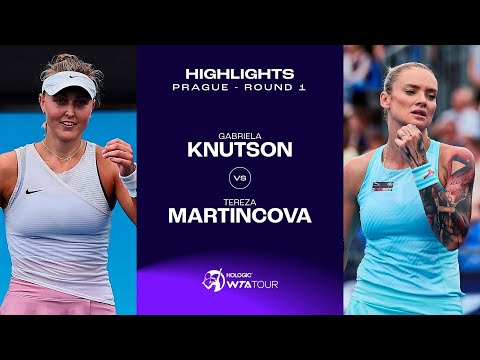 Gabriela Knutson vs. Tereza Martincova | 2023 Prague Round 1 | WTA Match Highlights