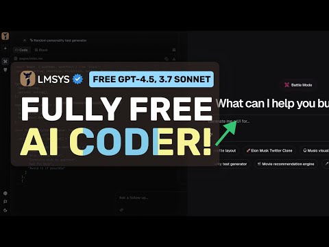 NO LIMIT & FREE 3.7 Sonnet, GPT-4.5, O3-mini Coder : This AI Coder is AMAZING & Beats BOLT, V0