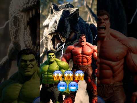 red hulk vs green hulk#trendingshorts #cartoon #ai