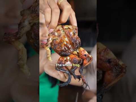 Delicious Stuffed FROG BBQ in Siem Reap, Cambodia! 🇰🇭
