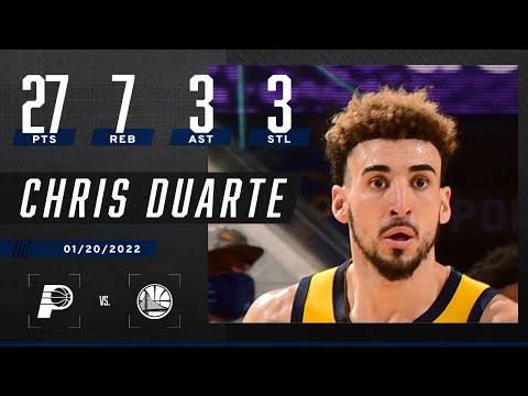 Chris Duarte STEALS THE SHOW with 27 PTS & 3 STL as Pacers prevail in OT video clip