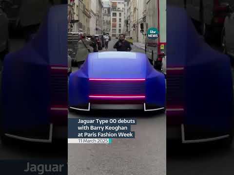 Jaguar Type 00 debuts with Barry Keoghan at Paris Fashion Week #itvnews