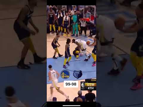 WILD PLAYOFF ENDING Warriors vs Grizzlies  Series now tied 1-1. video clip
