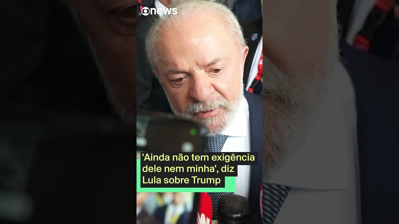 Lula sobre Trump: ‘Ainda não tem exigência nem dele nem minha’