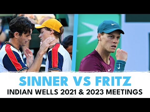 Both Jannik SInner & Taylor Fritz's Meetings So Far 🔥 | Indian Wells 2021 & 2023 Highlights