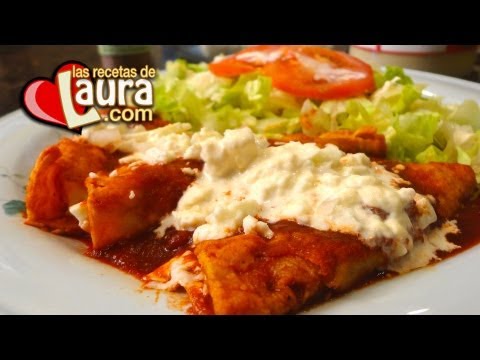 Deliciosas y faciles Enchiladas rojas SIN FREIR  comida Saludable - UCbtJ9-FGxyT76V5ebEDNhgg