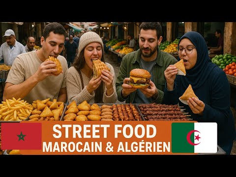 أشهى أكلات الشارع في الجزائر والمغرب! من الأفضل🇲🇦🇩🇿