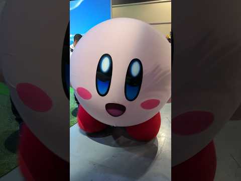 Kirby clocking into work #nintendo #kirby #costume #meetandgreet #nintendolive #paxwest #pax