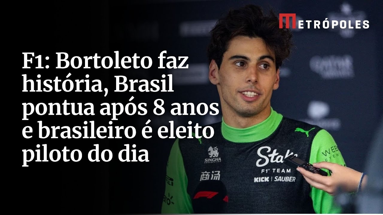 F1 Bortoleto faz história Brasil pontua após 8 anos e brasileiro é eleito piloto do dia