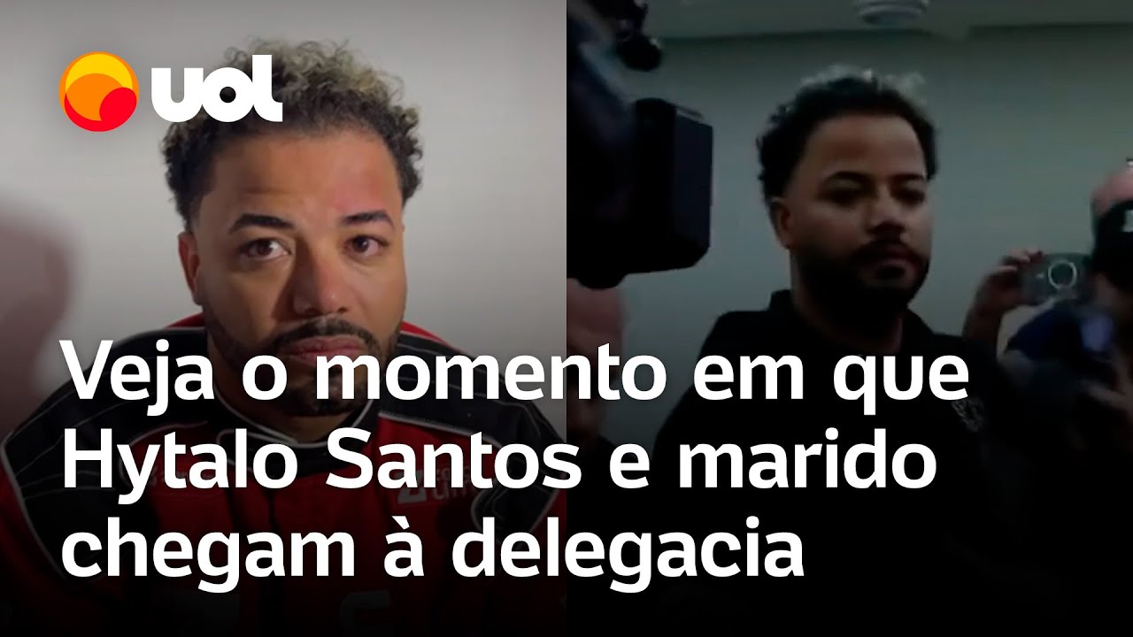 Hytalo Santos é preso vídeo mostra o momento em que influenciador e marido chegam à delegacia em SP