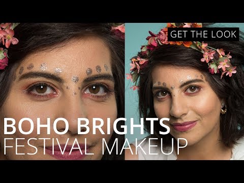 feelunique.com & Feel Unique Voucher Code video: Boho Glitter Festival Makeup | Tutorial | Feelunique