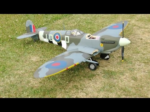 RC MAIDEN / TEST FLIGHT - HANGAR 9 1/6 SCALE SPITFIRE MK 1XC 30cc - DEANO AT CMAC - 2015 - UCMQ5IpqQ9PoRKKJI2HkUxEw