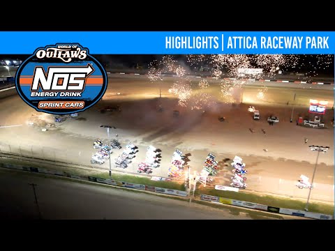 World of Outlaws NOS Energy Drink Sprint Cars | Attica Raceway Park | July 15, 2025 | HIGHLIGHTS - dirt track racing video image