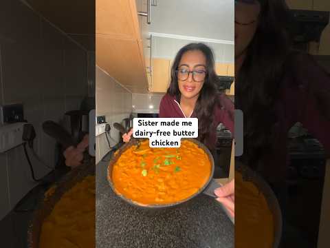 My sister made me dairy-free butter chicken😍 thanks @AshSewlal 🫶🏽 #allergy #glutenfree