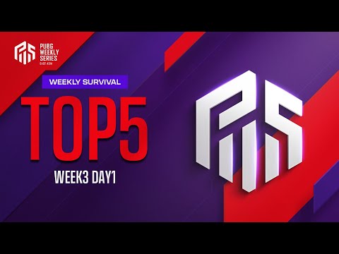 PWS Phase2│デイリーハイライト Week3 Day1│Weekly Survival【PUBG】