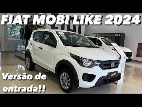 Fiat Mobi Like 2024 - Versão de ENTRADA de um dos carros mais BARATOS do Brasil vale 70 MIL?! (4K)