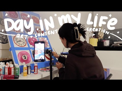 day in my life as a 😔🙏🏻 struggling artist 👩🏻‍🎨🥲 (i'm kinda joking)