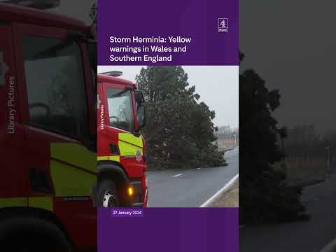 Storm Herminia hits the UK