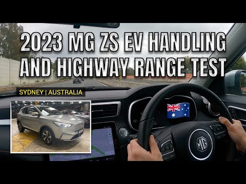 2023 MG ZS EV HANDLING AND HIGHWAY RANGE TEST EFFICIENCY IN AUSTRALIA