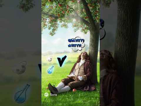How an Apple Led Newton to Discover Gravity | A Serene AI Visualization #funny #aivideo
