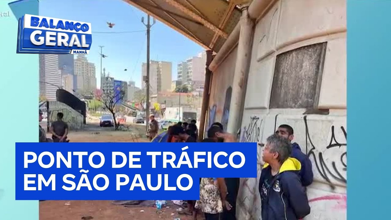 Polícia descobre ponto de tráfico sob viaduto Santa Efigênia no centro de São Paulo