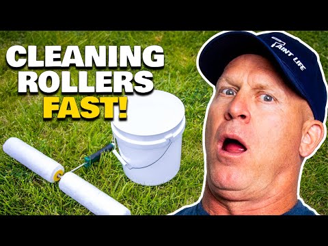 How To Clean A Paint Roller & Paint Brush Fast.  DIY Hacks Cleaning a Paint Brush.   painting tips - UCnrhmEmvA_bIRYkBVPqJ4zg