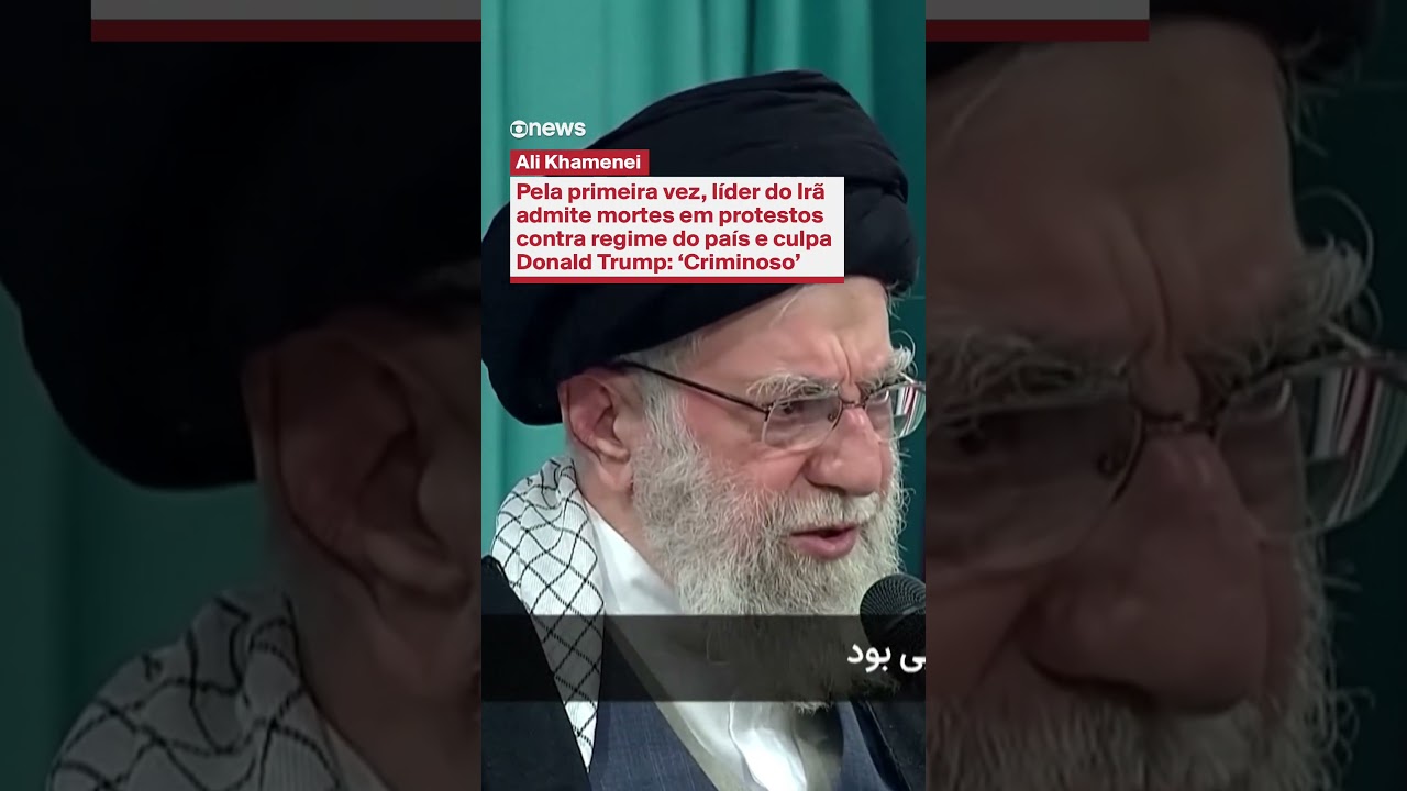 Pela 1ª vez, líder do Irã admite mortes em protestos no país e culpa Donald Trump: ‘Criminoso’