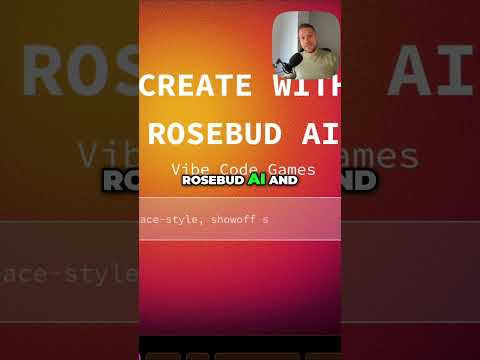 Create Games WITHOUT CODING! Rosebud AI