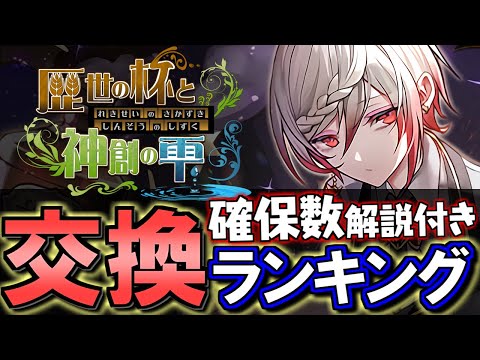【第1弾の確保数も解説】歴世の杯と神創の雫イベント交換ランキング&確保数解説!!微課金目線で徹底解説します。【パズドラ】