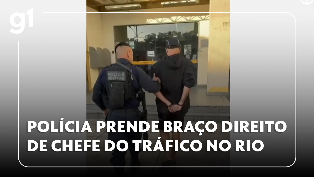 Polícia prende braço direito de chefe do tráfico no Rio